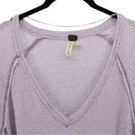 We The Free Laguna Thermal Blouse Top Coastal Beach Bohemian in Lavender Size L Photo 3