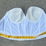 Vintage Petticoat Place Bustier Bra cream white Strapless low back Size 40B Photo 3