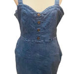 Rue 21  Sleeveless Overall Denim Dress Size Large Photo 0