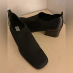 Donald J. Pliner women black canvas leather heel shoes Size 6 Narrow Photo 5