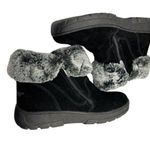 Khombu Boots JESSICA Outdoor Black Suede Faux Fur Ankle Boots Women’s Size 7M Photo 8