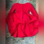 Vintage Riff’s custom red rosette button dress, size small Photo 11