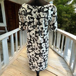 Maeve  Anthropologie Womens 6 Zola Shift Shirt Dress Black & White‎ Pocket Dress Photo 4
