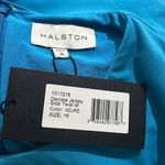 Halston Heritage Halston Daniela Jersey Side Twist Cutout Dress in Azure Blue, NWT, Size 16 Photo 7