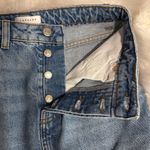 Topshop  Rip Slit Denim Skirt In Blue Photo 9