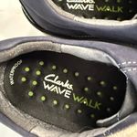 Clarks Blue and Tan Sneakers with Suede Texture Photo 7