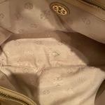 Tory Burch Beige Quilted Leather Marion Tote Photo 12