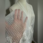 Victoria's Secret Victoria’s Secret Sheer Boho Floral Embroidery bride Short Robe in size m/large Photo 3