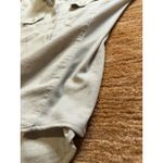 Simply Blessed Button Front Roll Tab Sleeve Fitted Shirt Beige Size M Tan Size M Photo 6