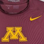 Nike  Pro Combat Shirt Women XS Dri-Fit Fitted Short Sleeve Minnesota Gophers Photo 1