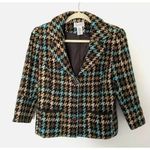 John Paul Richard VTG Uniform  Plaid Clueless Preppy Academia Blazer Jacket Sz 12 Photo 0