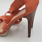 H by Halston Halston Orange Espadrille Platform Pumps Size 10 Photo 10