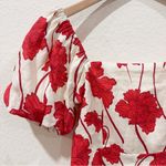 Greylin Lucy Linen Puff Sleeve Square Neck Mini Dress One Size NWT Casual Photo 4