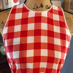 Ann Taylor Red Gingham Halter Midi Dress – Size S (NWT) Photo 2