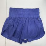 Free People Size L FP Movement The Way Home Shorts High Waist Lined Purple Logo Photo 3