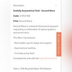 Seafolly NWT  Asymmetrical Swim Top - Second Wave Photo 3