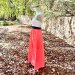 XS tube maxi dress coral white maxi Pink Photo 4