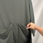 Forest Green Mock Neck Dress With Oversized Pockets Size XS Photo 3