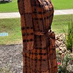 Burberry Elegant Brown Patterned Silk Blend Dress Photo 2