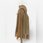 Storybook knits tan knit poncho shrug fringe hem boho hippie festival Large Photo 1