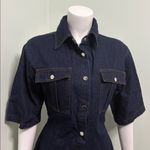 Petal and Pup  Rev Mini Short Sleeve Button Denim Dress Size Small NEW Photo 7