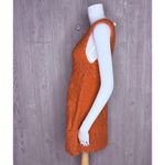 Uncle Frank  crochet knit burnt orange sleeveless sweater dress xsmall Photo 6
