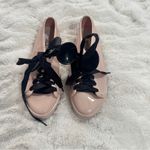 Melissa  Size 5 Pink Black PVC Disney Mickey Mouse Sneakers Shoes Minnie Mouse Photo 1