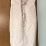 Forever 21 pastel pink highwaisted faux suede skirt Photo 0