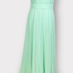 Review Australia Dress Women's 10 Mint Green Lace Top Sleeveless Maxi Gown NWT‎ Photo 0