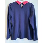 U.S. Polo Assn Women’s Polo Shirt Long Sleeve Blue Pink Size Large Photo 9