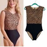 Summersalt The Surf Swimsuit One Piece Leopard Print Black Size US 10 Photo 1