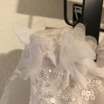 White Corset Floral Off the Shoulder Dress Size S Photo 12