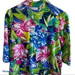 Vintage floral pattern Zip up jacket Green Photo 6