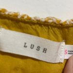 Lush Clothing Lush Yellow Floral Ruffle Tiered Mini Dress Spaghetti Straps Size Small Photo 1