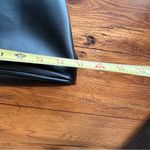 Black Vegan Leather Hobo Bag Metal Shoulder Handles Photo 4