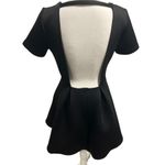 Tobi Open Back Rhinestone Black Mini Dress Photo 1