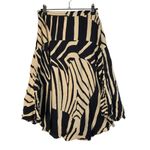 Anthropologie Maeve Ava Zebra Heart Cream & Blue Midi Skirt 0 Photo 4