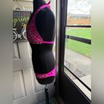 Vintage Y2K Rosa Chá hot pink colorful metal rings bikini, size large Photo 8