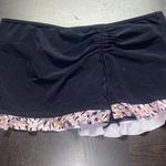 Profile by Gotten Black Printed Swim Skirt Bottoms Women's Size XL Photo 0