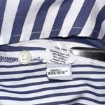 Madewell Courier Button Back Stripe Short Sleeve Shirt SMALL Photo 5
