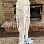 Johnny Was  White Flare Jeans with Vibrant Side Trim Photo 2