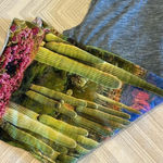 Terez Women’s Dessert Print Wide Leg Thick Band Grey Joggers Photo 0