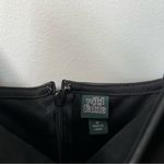 Wild Fable  Sleeveless Spaghetti Strap Black Faux Leather Midi Dress Size M Photo 9