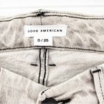 Good American NWT  Good Classic High Waist Skinnyish Leg Jeans 25 in Black176 Photo 4