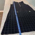 Maje  Rassimy Textured Sleeveless Knit Mini Dress Black Silver Women’s Size 38/M Photo 9