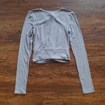 Vuori  Womens Purple Ribbed Chco Feminine Athleisure Cove Twist Top Size Small Photo 7