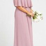 Show Me Your Mumu  SMYM Caitlin ruffle maxi dress antique rose NEW LARGE FLAWED Photo 0