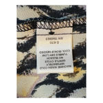 Roan + Ryan Diamond Print Sleeveless‎ Mock Neck Blouse Top Women Size Medium Black Photo 7