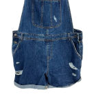 City Chic Short Ripped Overalls Dark Denim Shorterall Plus Size 18 Photo 4