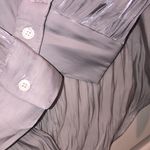 Vince Camuto  grey crinkle button down top new with tags size XLarge MSRP $99 Photo 3